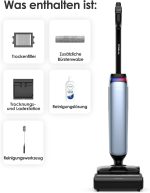 Tineco Floor One S9 Artist Stilvoller Nass Trockensauger, 22000Pa Nasssauger, 360° Smoothdrive, Anti-Tangle, 85°C Flashdry, 50Min Laufzeit, Beidseitige Reinigung, 180° Lay-Flat Staubsauger