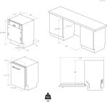 Haier Washlens plus Series 2 Einbau-Geschirrspüler 60 Cm I Vollintegrierte Spülmaschine I 14 Maßgedecke I 3. Korb Für Besteck I Autodoor I Aquastop I XI 4B2E1B-84