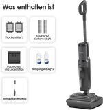 Tineco Floor ONE S7 Stretch Ultra Nass Trockensauger, 21000 Pa Saugkraft 180° Lay-Flat, 5 Min 85°C Flashdry, 50 Min Laufzeit, Dualblock Anti-Tangle, Beide Kantenreinigen, Für Hartböden & Werkstatt