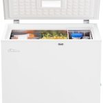 Tronitechnik® Gefriertruhe Kühltruhe BORGAR PRO Mit 2In1 Gefrier- Und Kühlfunktion | 160 Liter, 184Kwh/Jahr, 85Cm Hoch, Geringe Lautstärke | Led-Licht | Rollen | Kindersicherung Durch Schloss | Weiß