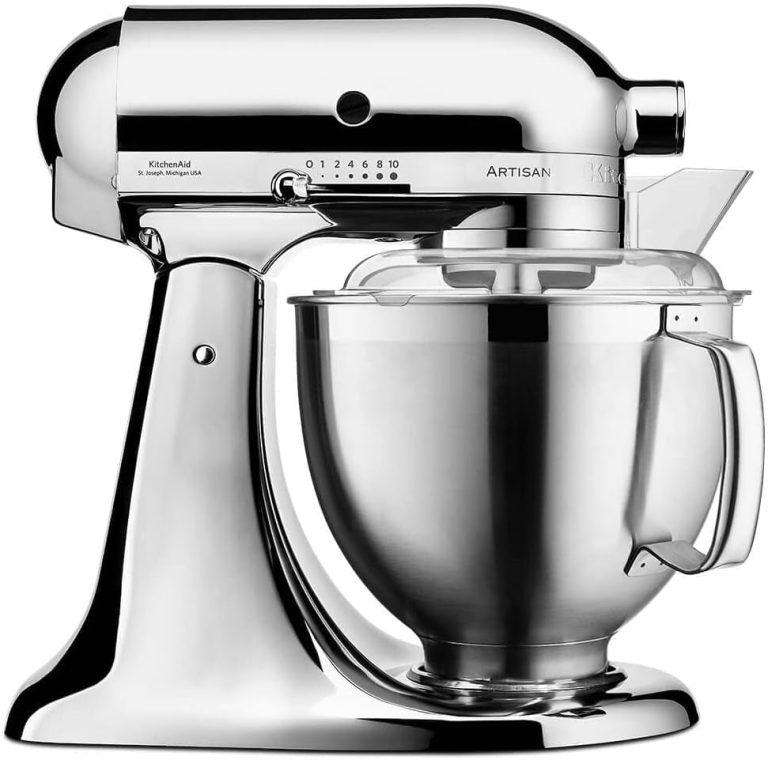 Kitchenaid Küchenmaschine - Artisan - Kippbarem Food Processor - Teigknetmaschine Mit 2 Schüsseln Und 3 Zubehör Aus Edelstahl - 4.8 L - Gusseisen Schwarz
