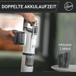 Hoover HFX Akku Staubsauger Mit LED, Bis 60Min Saugen I Staubsauger Kabellos Mit Corner Genie™ Zum Reinigen Von Ecken & Kanten I Mit Anti-Twist Gegen Verheddern Eingesaugter Haare [HFX20H]