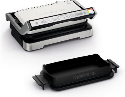 Moulinex Optigrill 4In1 XL, Elektrogrill, Grill Und Ofen in Einem Gerät, Volle Mahlzeit, Kapazität 6-8 Personen, Kochanzeige, 12 Automatische Programme, Antihaftplatten, GI784D
