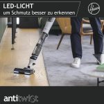 Hoover HFX Akku Staubsauger Mit LED, Bis 60Min Saugen I Staubsauger Kabellos Mit Corner Genie™ Zum Reinigen Von Ecken & Kanten I Mit Anti-Twist Gegen Verheddern Eingesaugter Haare [HFX20H]