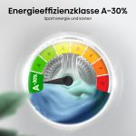 Hisense WF3S9043BW3 Waschmachine Mit Dampffunkunktion, 9 Kg, 1400 U,Min, Wifi, Connectlife, Power Jetwash, Anti-Allergie Programm, Aqua Stop, Auto Wash, Quick Wash, EEK A-30 Prozent
