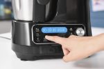 Moulinex HF4568 Clickchef Multifunktions-Küchenmaschine | 12 Geschwindigkeiten + Pulse | 5 Automatik-Programme + Manueller Modus | 3,6 L | Integrierte Waage | Dampfgaraufsatz + Rezeptbuch | Schwarz