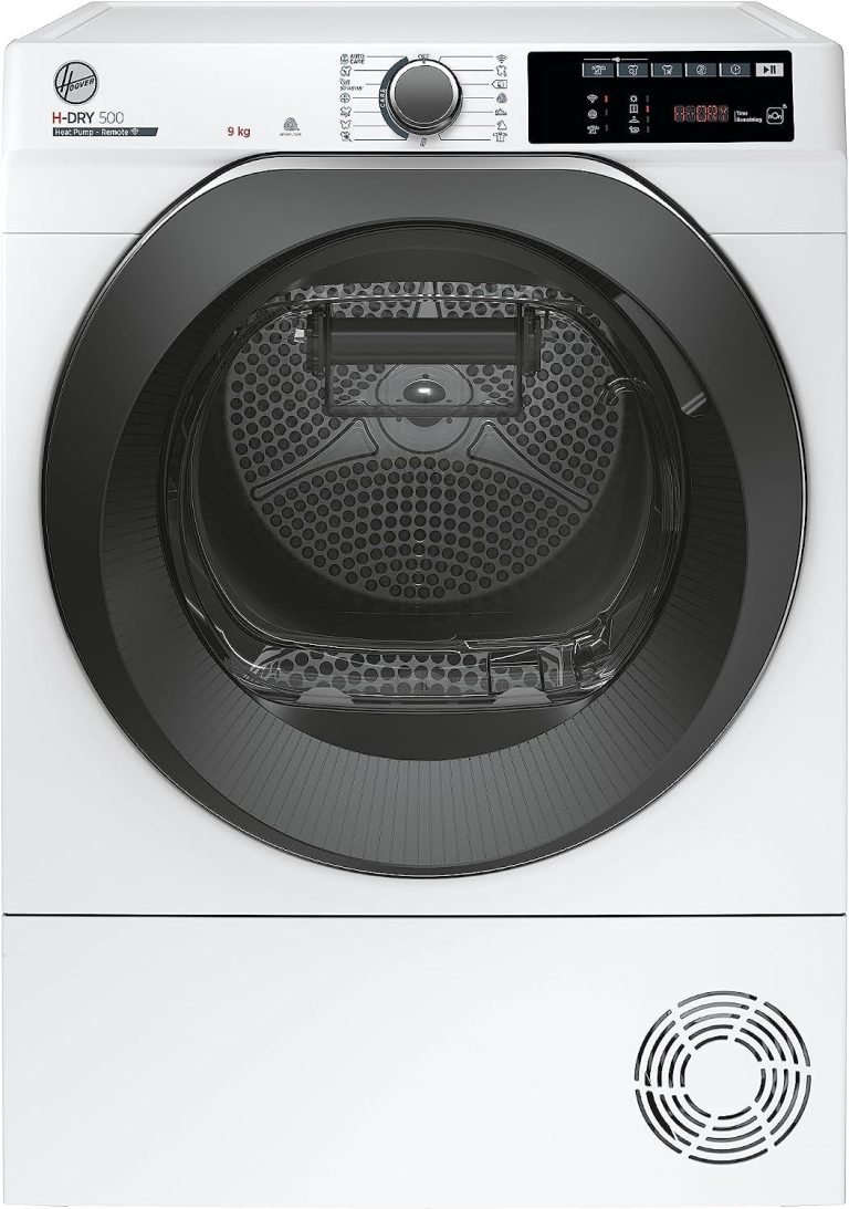 Hoover H-DRY 500 NDE H8A2TCEXS-S Wärmepumpentrockner I 8 Kg I Wifi + Bluetooth I Aquavision, Schuhgestell