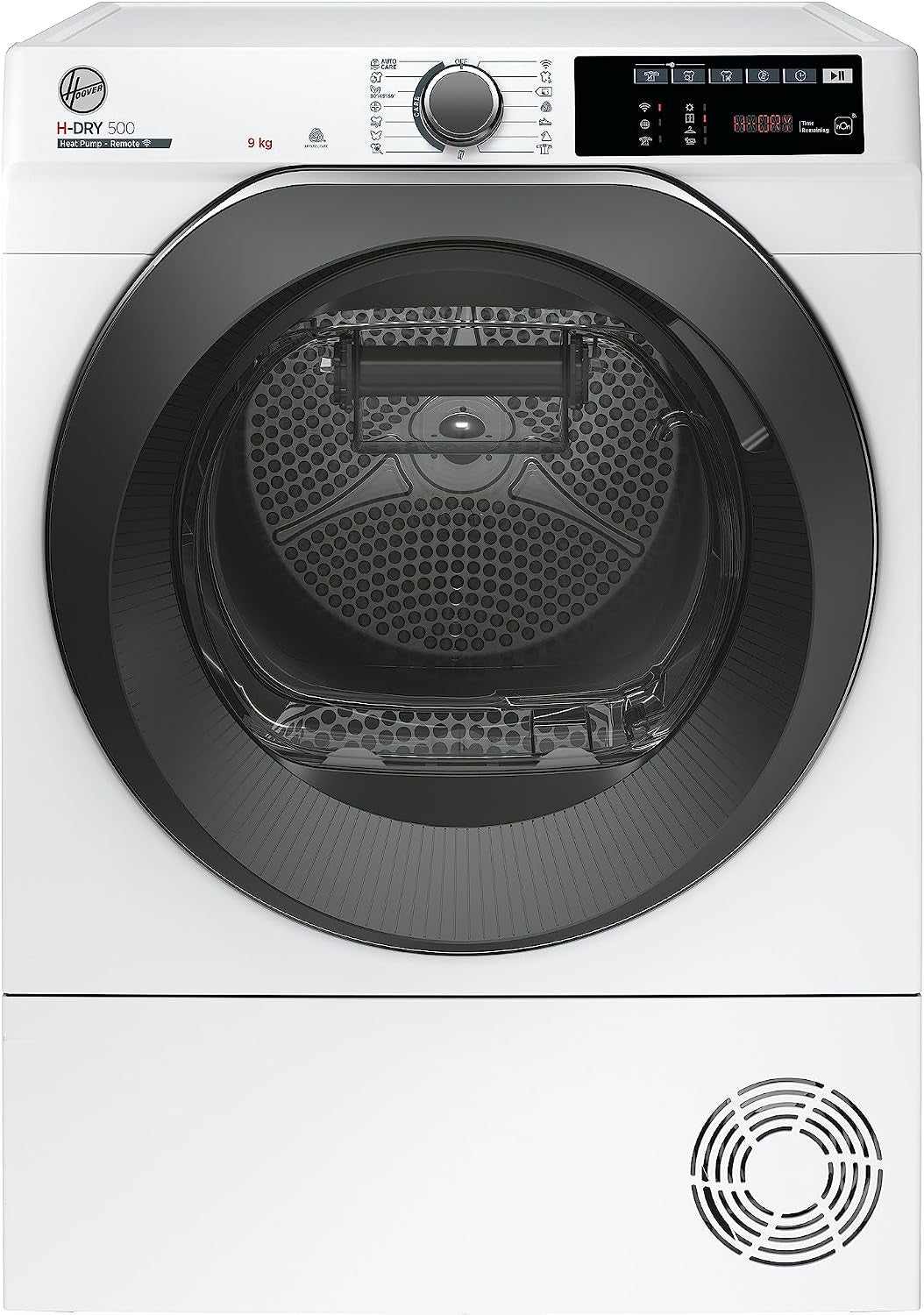 Hoover H-DRY 500 NDE H8A2TCEXS-S Wärmepumpentrockner I 8 Kg I Wifi + Bluetooth I Aquavision, Schuhgestell