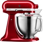 Kitchenaid Küchenmaschine - Artisan - Kippbarem Food Processor - Teigknetmaschine Mit 2 Schüsseln Und 3 Zubehör Aus Edelstahl - 4.8 L - Gusseisen Schwarz