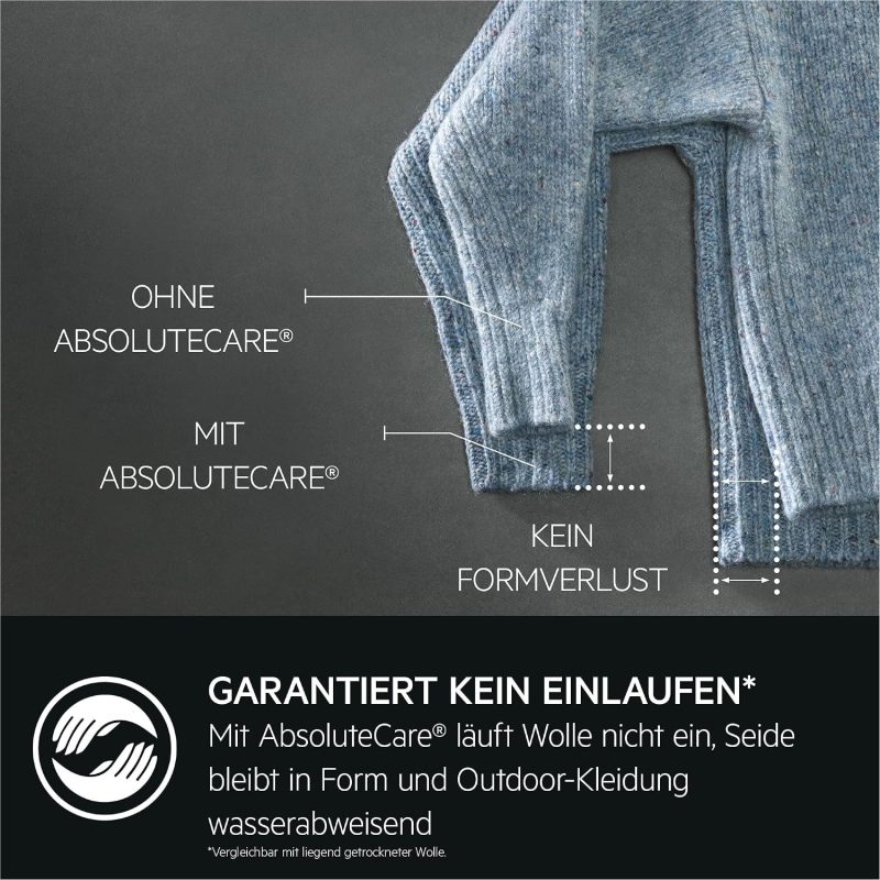 AEG TR8T60680 / Wärmepumpentrockner/Absolutecare - Wolle-Seide-Outdoor Trocknen / 8.0 Kg/A+++ / Energiesparend/Mengenautomatik/Kindersicherung/Schontrommel/Startzeitvorwahl, Weiß