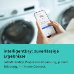 Siemens WR47B2C40 Iq700 Wärmepumpen-Trockner, 9 Kg, Selbstreinigender Kondensator, Autodry, Kurzprogramm 40', Nachlegefunktion, Reversierende Trommel, Halbe Beladung, Led-Display, Touch Control