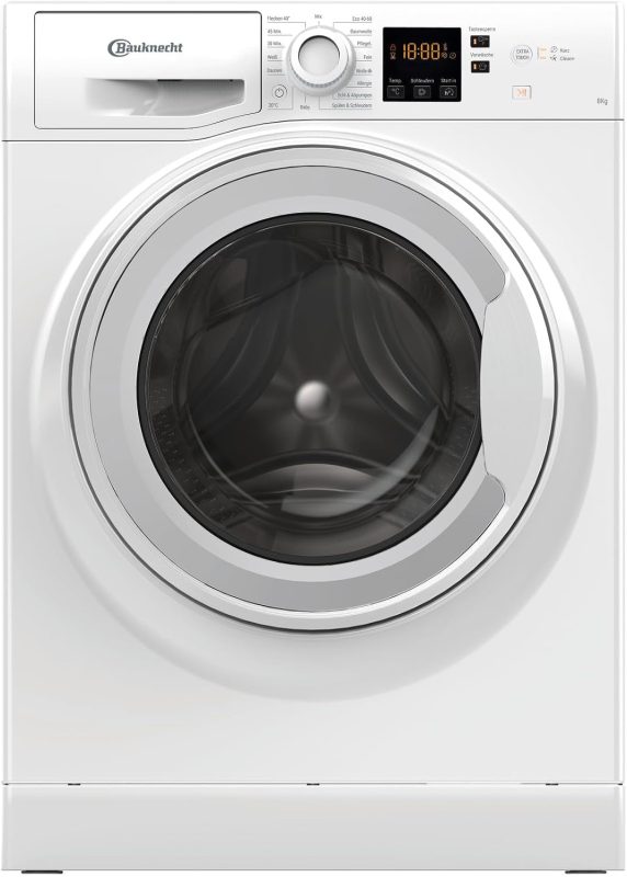 Bauknecht WAM 814 a Waschmaschine Frontlader/8Kg/Energieeffizienzklasse A/Kurz 45/Anti-Allergie-Programm/Wolleprogramm/Kurz 30/Startzeitvorwahl/Autoclean/Flecken 40°