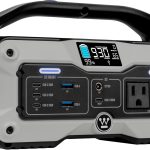 Westinghouse Igen400S Tragbarer Stromerzeuger Und Solargenerator Mit LED- Und Dc-Ausgang Für Camping, Zuhause, Reisen, Innen Und Außen (Solarpanel Nicht Enthalten)