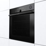 Gorenje Optibake Advanced BPSA 6747 A08BG Einbau-Backofen / 77L / Heißluft / Pyrolyse / Autobake / Touch Bedienung / Bratenthermometer / Gentleclose & Open / Steamassist / Pizzamode 300°C/ Schwarz
