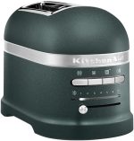 Kitchenaid Toaster Für 4 Scheiben Mit Sandwich-Zange - Artisan - Retro Toast Machine - Verschiedene Funktionen Und Bräunungsstufen - Medallion Silber