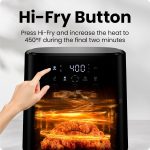 Chefman Digitale Luftfritteuse Mit 5,7 L Fassungsvermögen | Turbofry | Digitale Steuerung Mit Einer Berührung