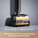 DREAME T12 Pro-A Nass- Und Trockensauger, Ultraschlanke 9,85 Cm, 25.000 Pa Saugkraft, Heißwäsche Bei 95 °C Selbstreinigung, Trocknung Durch Heißluft Bei 95 °C, Kein Verheddern, Streifenfreie Reinigung