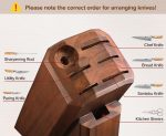 XINZUO 8-Teilig Messerblock Sets-73 Schichten Damastpulverstahl Profi Küche Kochmesser Set -Olivenholz Griff -Mit Akazienholz Messerblock, Multifunktions Küchenschere Und Diamant Wetzstahl