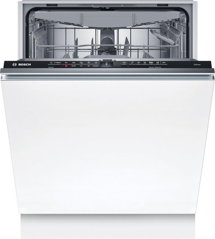 Bosch Haushaltsgeräte SMV2HVX02E Serie 2, Einbaugeschirrspüler Komplett Versenkbar, Home Connect, Remote-Diagnose, Waschassistent, Favoritenprogramm, Infolight, 3 Korb, 60 Cm