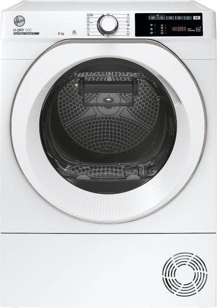 Hoover H-DRY 500 NDE H8A2TCEXS-S Wärmepumpentrockner I 8 Kg I Wifi + Bluetooth I Aquavision, Schuhgestell