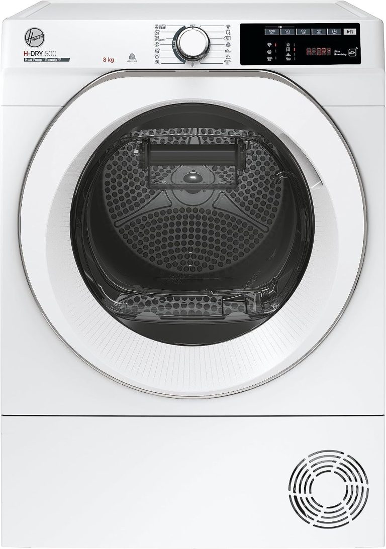 Hoover H-DRY 500 NDE H8A2TCEXS-S Wärmepumpentrockner I 8 Kg I Wifi + Bluetooth I Aquavision, Schuhgestell