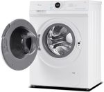 Midea MF10EW70B Waschmaschine / 7Kg / 1400 U/Min/Eek A/Inverter Quattro Motor/Dampffunktion/Grosse Trommel/Nachlegefunktion/Kindersicherung/Aquastop, Weiß