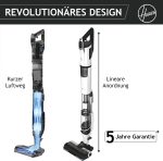 Hoover HFX Akku Staubsauger Mit LED, Bis 60Min Saugen I Staubsauger Kabellos Mit Corner Genie™ Zum Reinigen Von Ecken & Kanten I Mit Anti-Twist Gegen Verheddern Eingesaugter Haare [HFX20H]