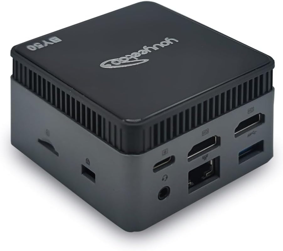 Waypondev BY53 Intel Alder Lake N150 Mini Computer, Windows 11 Pro Mini PC, LPDDR5 RAM, Supports Dual 4K Display, Wifi5/Bt5 Gbe for Office Home Theater Gaming (12GB RAM + 256G SSD)