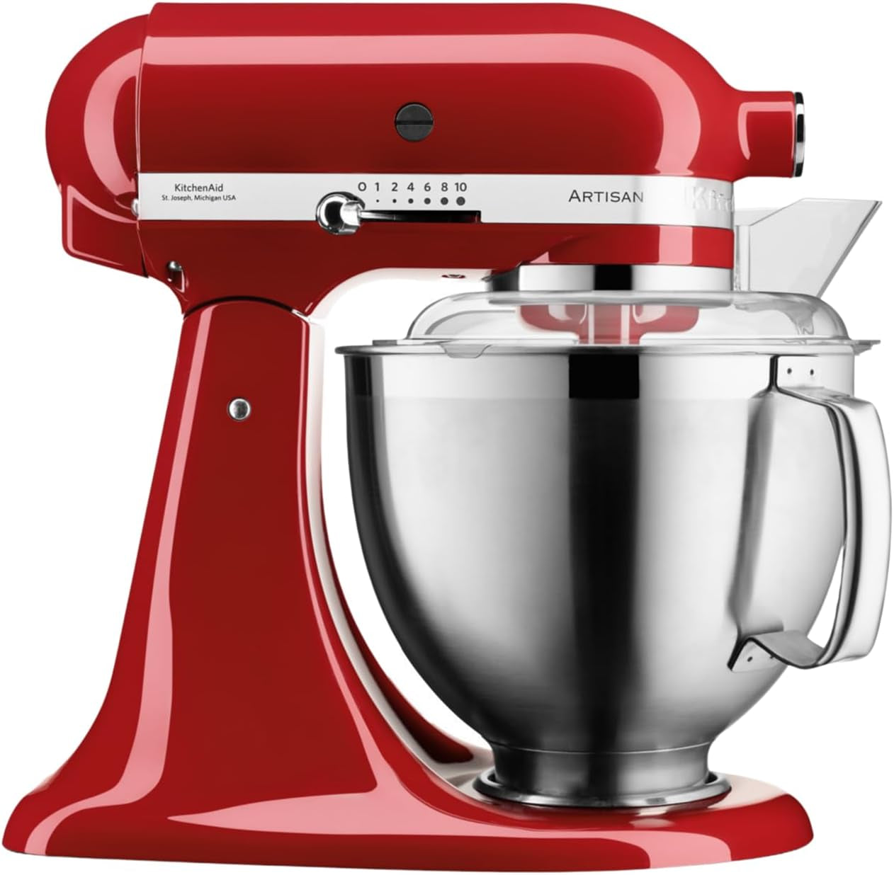 Kitchenaid Küchenmaschine - Artisan - Kippbarem Food Processor - Teigknetmaschine Mit 2 Schüsseln Und 3 Zubehör Aus Edelstahl - 4.8 L - Gusseisen Schwarz
