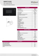 Mikrobangų Krosnelä— Mikrobangä— Whirlpool WMF250G