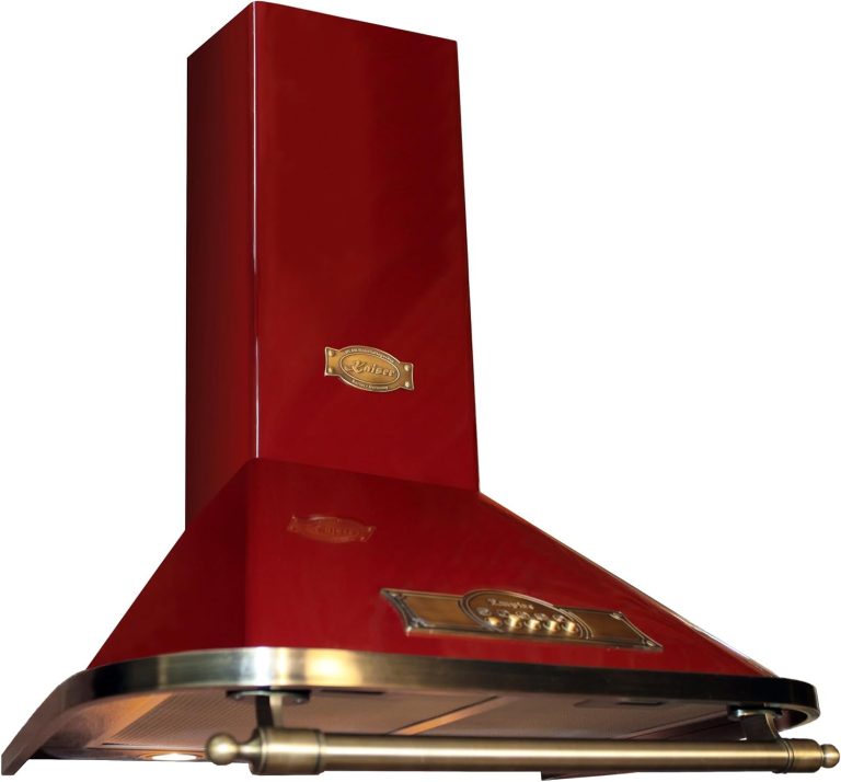 Kaiser Empire a 6315 Rotemeco Exklusive Designer Retro Dunstabzugshaube 60 Cm Bordeaux • Kamin Wandhaube Energieklasse a • Abzugshaube Abluft/Umluft • 910M³/H Wandmontage Haube Inkl. Aktivkohlefilter