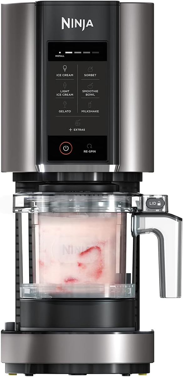 51WiyDe-6sL._AC_SL1400 Ninja CREAMi Eismaschine | Dessertmaker mit 7 Programmen & 1,4L Kapazität (2 oder 3 Becher) – Bild 1
