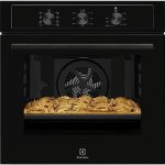 Electrolux EOH2H044K Einbaubackofen | Heißluft, AquaClean, Pizzafunktion, 68L, Schwarz