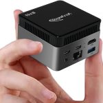 Waypondev BY53 Intel Alder Lake N150 Mini Computer, Windows 11 Pro Mini PC, LPDDR5 RAM, Supports Dual 4K Display, Wifi5/Bt5 Gbe for Office Home Theater Gaming (12GB RAM + 256G SSD)