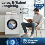 Bomann® Waschmaschine 6Kg | Max. 1000 U/Min. | 5 Jahre Motor-Garantie | Bürstenloser Dc-Motor: Effizient, Leise Und Langlebig | Temperatur Bis Zu 90°C | 16 Programme | Washing Machine | WA 7161