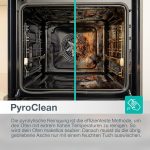Gorenje Optibake Advanced BPSA 6747 A08BG Einbau-Backofen / 77L / Heißluft / Pyrolyse / Autobake / Touch Bedienung / Bratenthermometer / Gentleclose & Open / Steamassist / Pizzamode 300°C/ Schwarz
