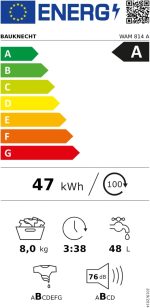 Bauknecht WAM Waschmaschine Frontlader | 8kg / 9kg, 1400 U/Min, Inverter, Antiflecken, Klasse A - Image 13