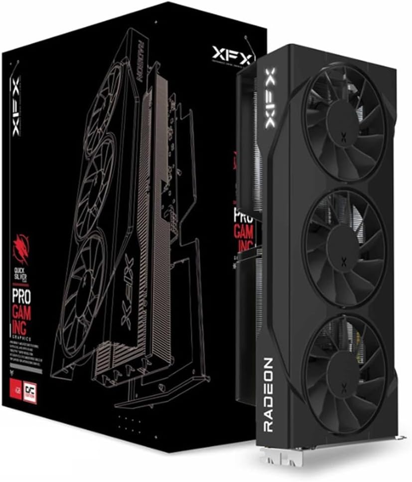 619cIltqn3L._AC_SL1500 XFX Speedster SWFT AMD Radeon RX 9060 XT OC 16GB GDDR6 | RX-96TS316B7 | RDNA 4 | Triple-Fan | 3320 MHz Boost – Bild 1