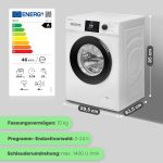 Bomann Waschmaschine | Freistehender Frontlader mit BLDC-Motor & A-Klasse (10kg / 1400 U/Min) – Bild 3
