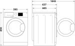 Bauknecht WAM Waschmaschine Frontlader | 8kg / 9kg, 1400 U/Min, Inverter, Antiflecken, Klasse A - Image 11