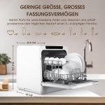 HAVA Mini-Geschirrspüler | Tischgeschirrspüler mit 5L Wassertank & 8 Programmen (TDQR07) – Bild 4