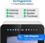 Bomann Mini-Geschirrspüler | Tischgeschirrspüler mit 5L Wassertank & Touch (TSG 5702 / 7402.1) – Bild 3