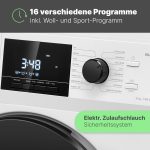 Bomann Waschmaschine | Freistehender Frontlader mit BLDC-Motor & A-Klasse (10kg / 1400 U/Min) – Bild 6