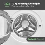 Bomann Waschmaschine | Freistehender Frontlader mit BLDC-Motor & A-Klasse (10kg / 1400 U/Min) – Bild 4