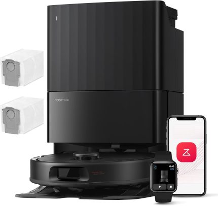 Roborock Qrevo Saug- und Wischroboter | 8.000 Pa Saugkraft, Anti-Tangle-Bürste, LiDAR-Navigation, All-in-One Station (QV 35A Set)