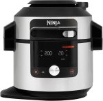 Ninja Foodi MAX 14-in-1 SmartLid Multikocher (OL750EU) – 7,5L Fassungsvermögen, Schnellkochtopf & Heißluftfritteuse mit digitalem Thermometer und Smart Cook System