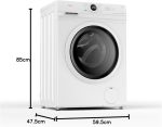 Midea Waschmaschine | Frontlader mit Inverter Quattro & A-10% Klasse (7kg / 1400 U/Min) – Bild 8