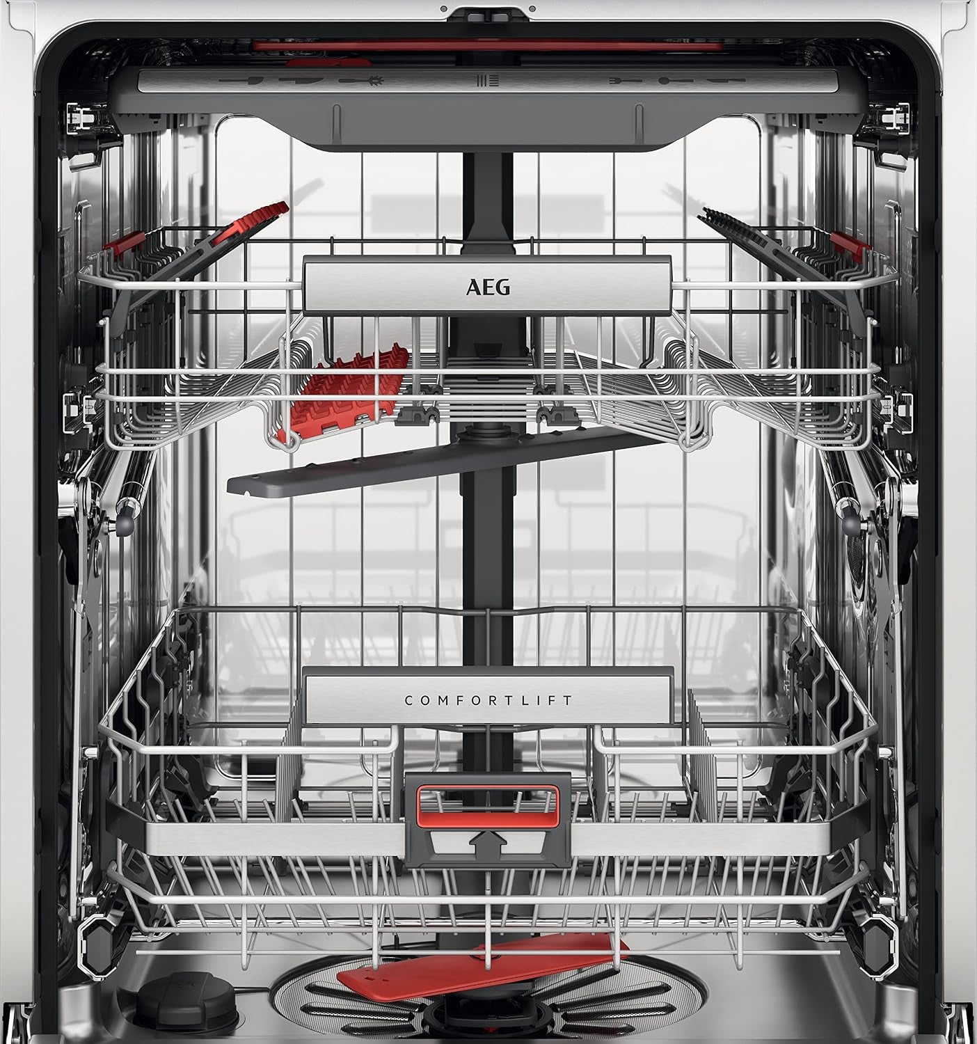 AEG FEE83806PM Integrierter-Geschirrspüler / 60Cm / Comfortlift - Hebefunktion / D / Energiesparend / Maxiflex Besteckschublade / Beladungserkennung / Display / Startzeitvorwahl / Extra Leise