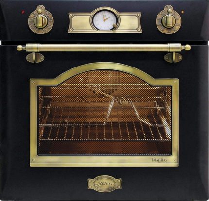 Kaiser Empire EH 6355 Rot Exklusiver Nostalgie Backofen 60 Cm Autark • Selbstreinigender Elektrobackofen 67L • Einbau-Backofen Mit Drehspieß, Heißluft, Grill • Retro Design Mit Modern Technologie