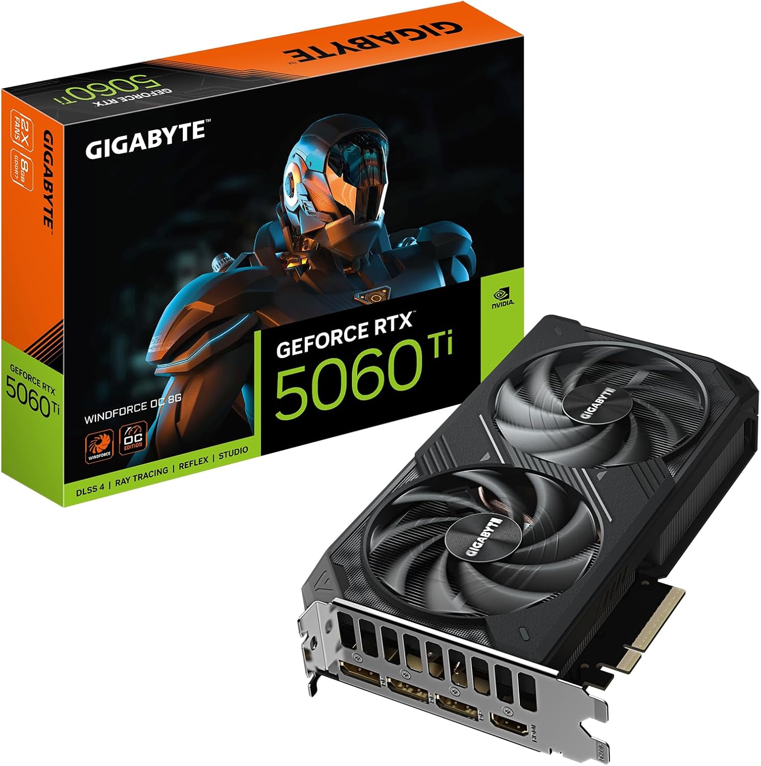 713FHGuPERL._AC_SL1500 GIGABYTE GeForce RTX 5060 Ti WINDFORCE OC 8G | GV-N506TWF2OC-8GD | 8GB GDDR7 | Blackwell | 1080p/1440p Gaming – Bild 1